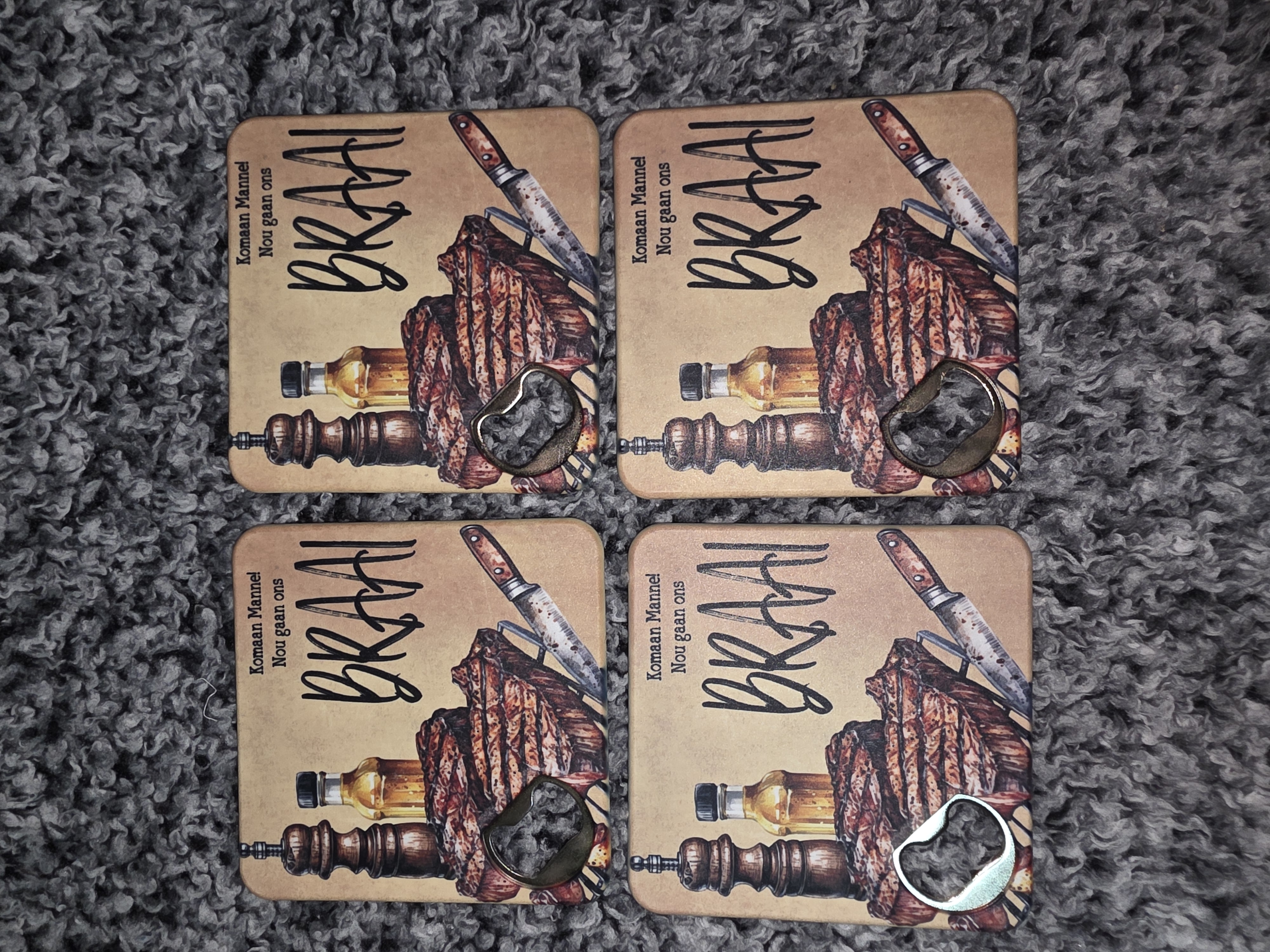 2 in 1 Bottles Opener Coasters 