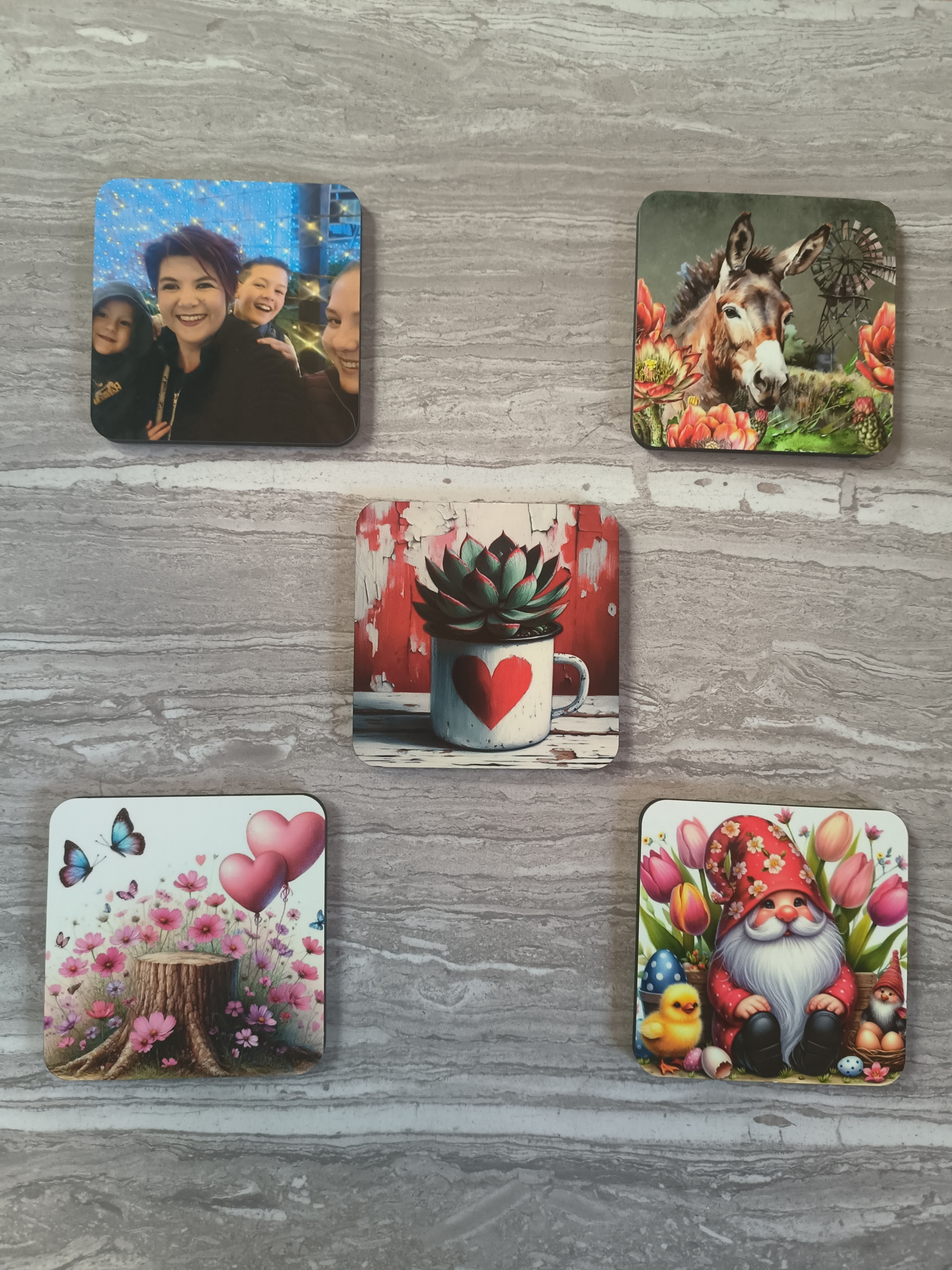 Round & Square Wood Coasters 