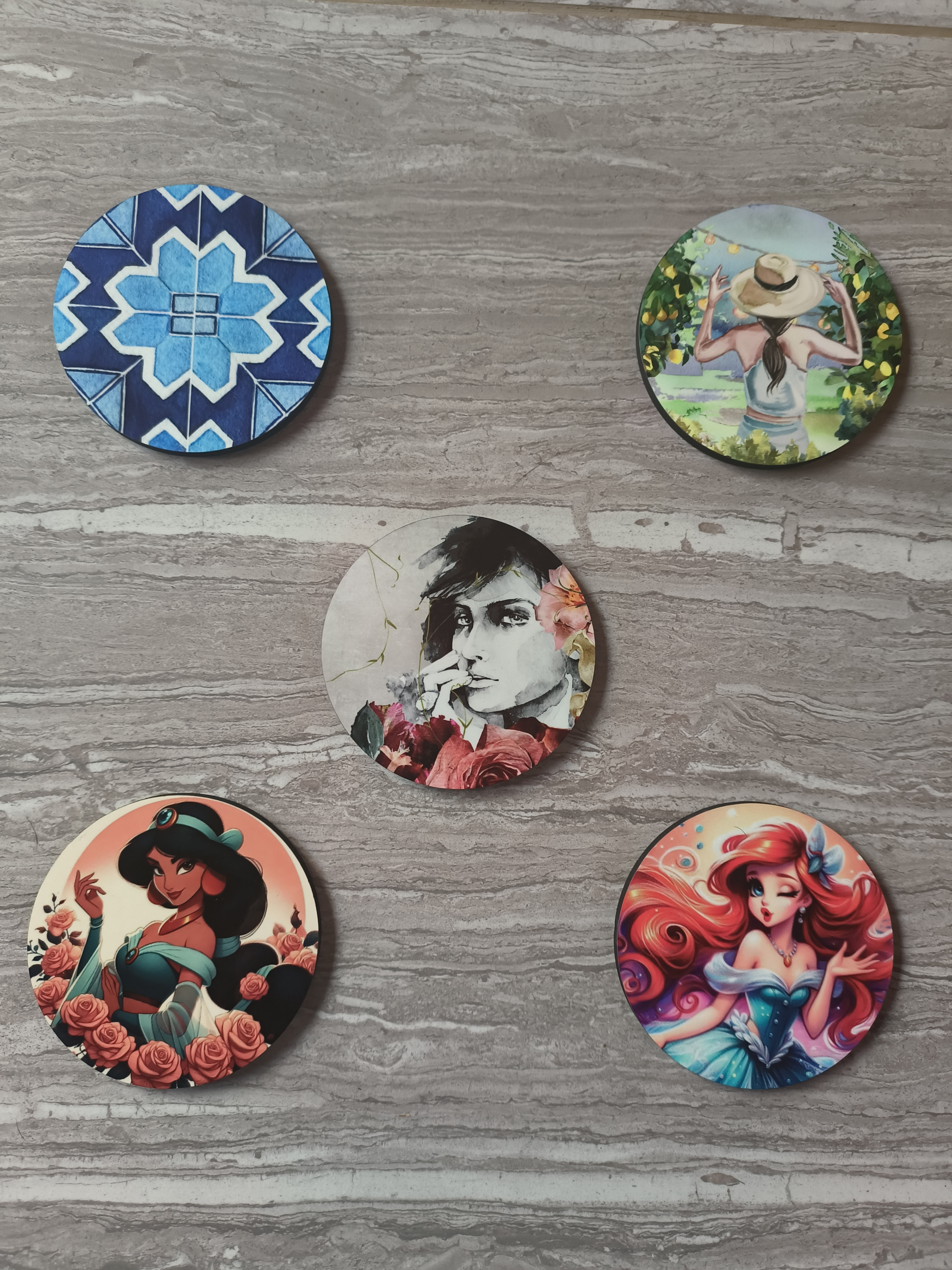 Round & Square Wood Coasters  - Image 2